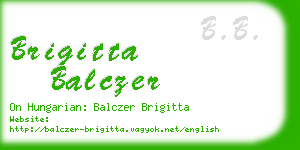 brigitta balczer business card